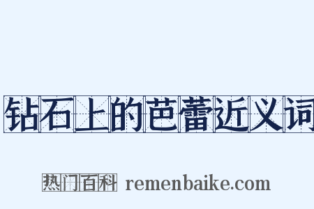 钻石上的芭蕾近义词是什么意思的图片